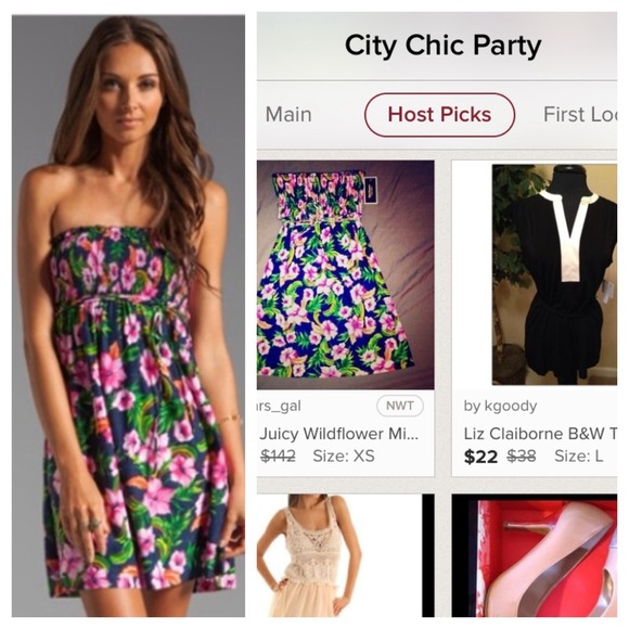 ๐ดHost Pick๐ด NWT Juicy Wildflower Mini Cover Up - Picture 4 of 4