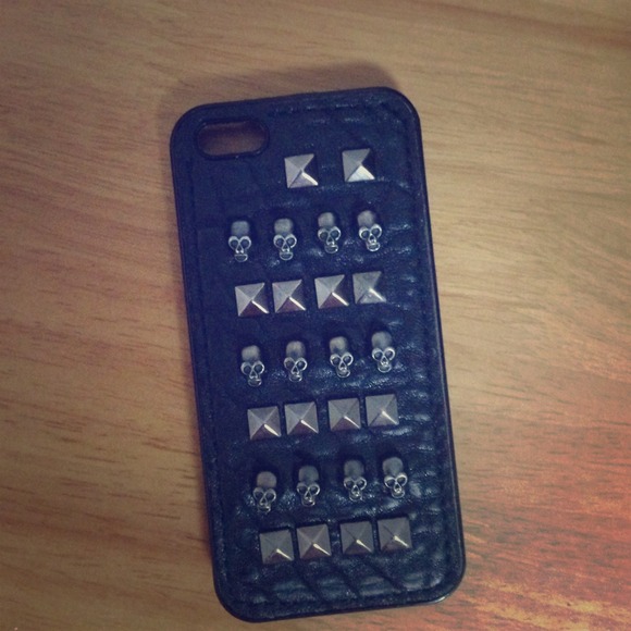 🎀brand new🎀black leather iPhone case