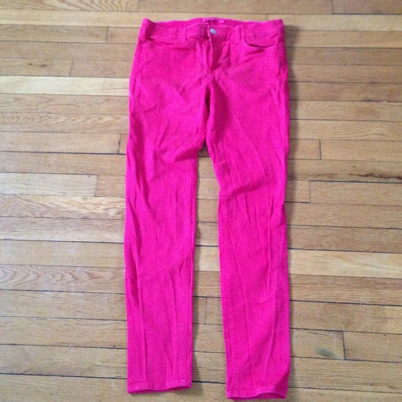 J. Brand super skinny coat shocking pink size: 32