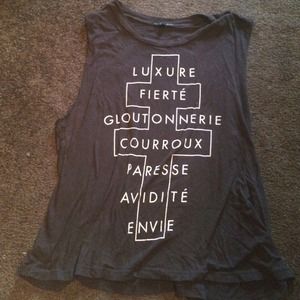 Cross muscle tank