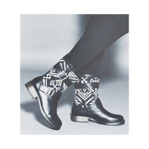 NWOT ShoeMint Sasha Aztec Motorcycle Boot