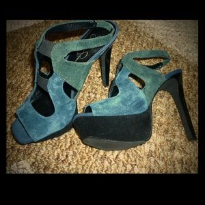 SOLD**Jessica Simpson Suede Slingbacks Pumps
