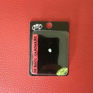 Clear poly flex labret or Monroe retainer