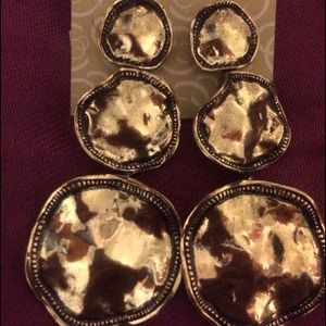 Big gold statement earrings