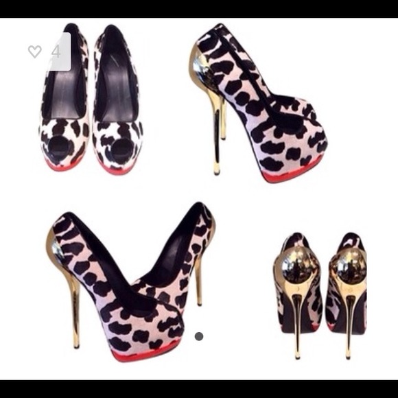 Giuseppe zanotti calf hair pump