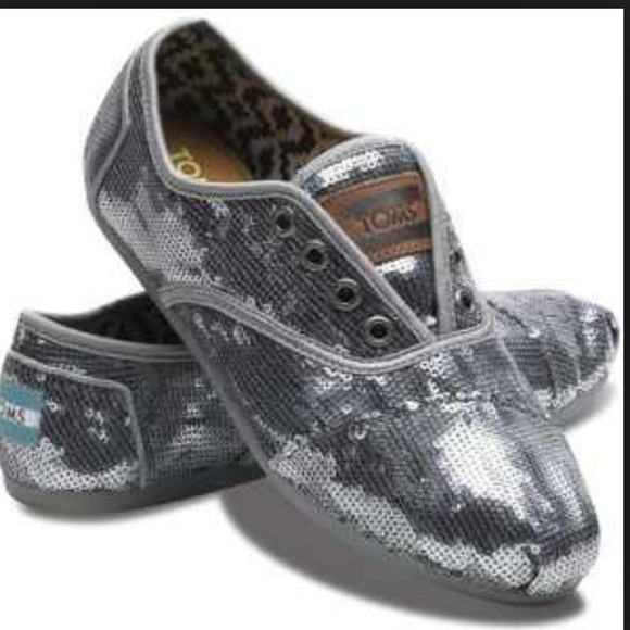Cordons sparkly silver toms