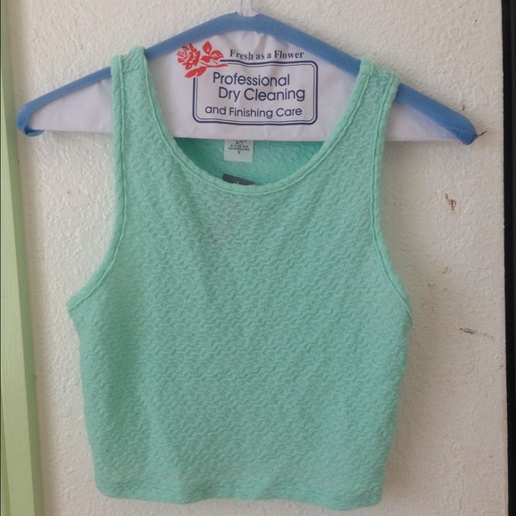 Mint crop top
