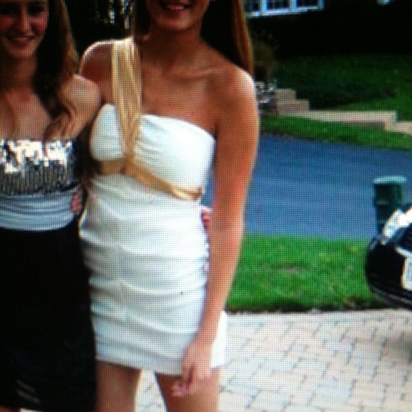 White&Gold Party Dress