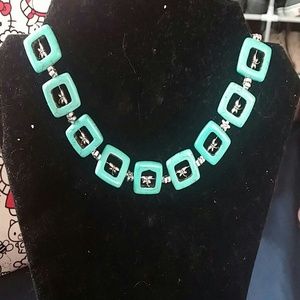 16" turquoise square choker for pinklady09