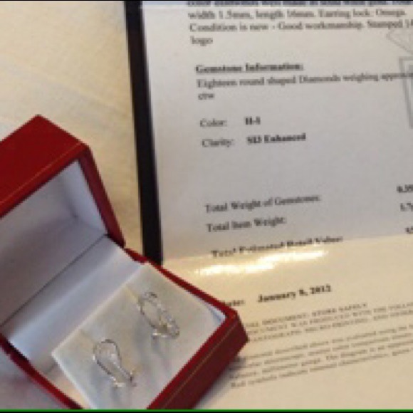 💎14k WG with Real Diamonds!💎SOLD - Picture 3 of 4