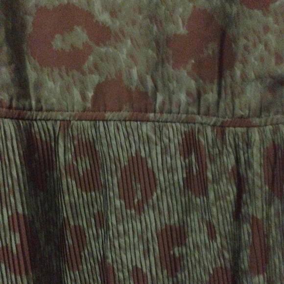 Jessica Simpson green leopard pattern sheer dress - Picture 2 of 3