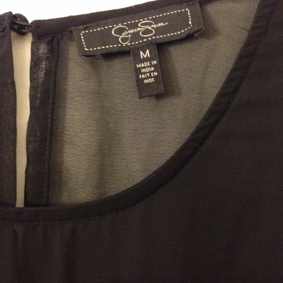 Jessica Simpson green leopard pattern sheer dress - Picture 3 of 3