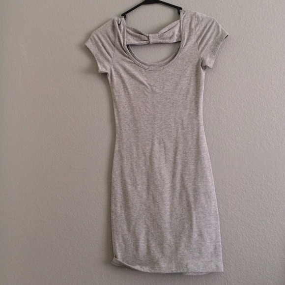 Grey skin tight dress - Picture 2 of 2