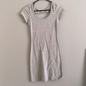 Grey skin tight dress