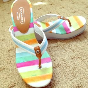 Coach sandals flip flops 8