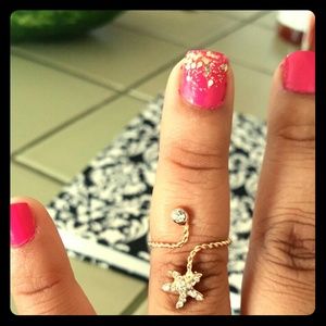 S shaped midi rings