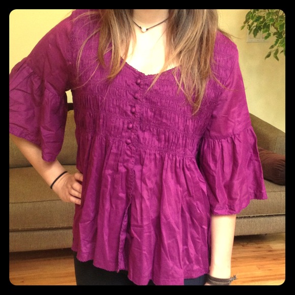 Flowing Purple Top