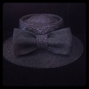 Black Straw Hat w/ bow