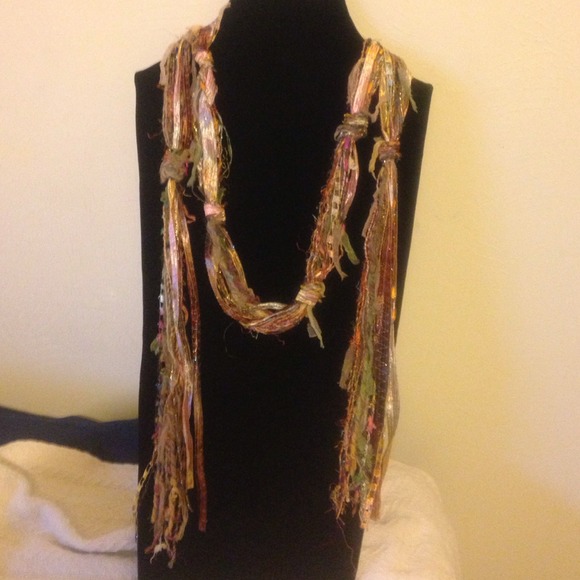 Handwoven original design thin scarf.