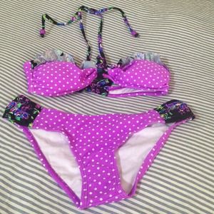 Polka dot swim suit