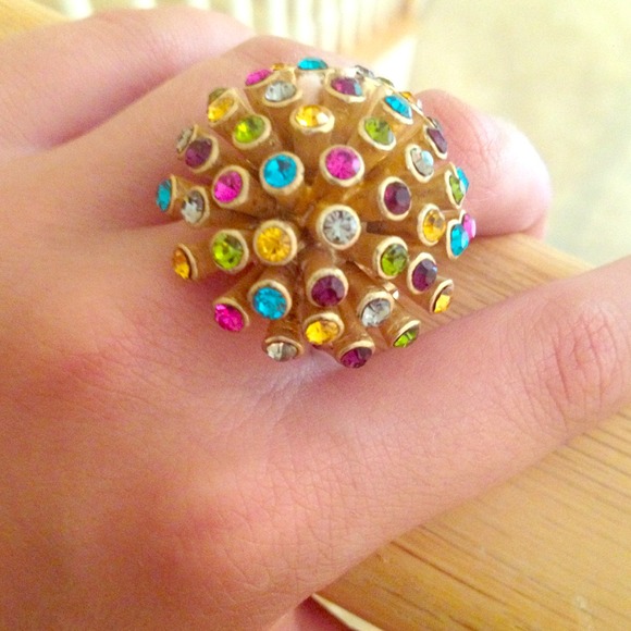 Multi-Colored Jeweled Statement Ring