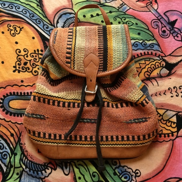 Mexican blanket back pack