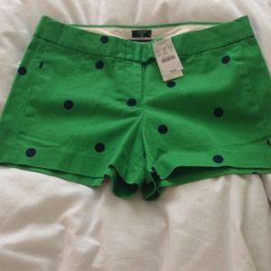 J crew polka dot stretch short