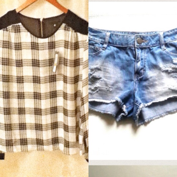 Tops - Gorgeous Top & distressed shorts