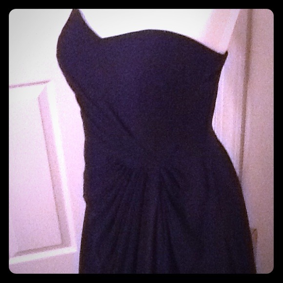 ***SOLD IN BUNDLE***Bill Levkoff Navy chiffon gown