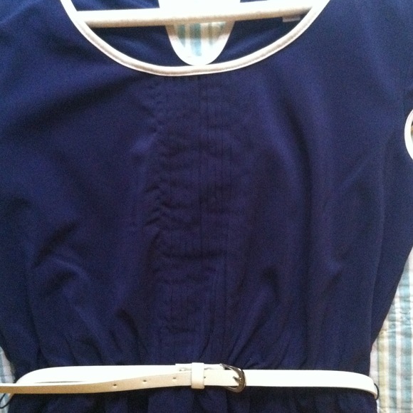 Navy Classic Dress - Picture 2 of 3