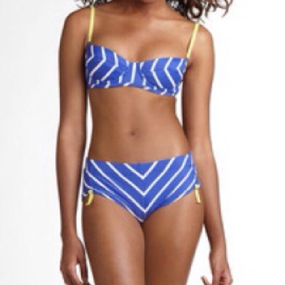 JUICY COUTURE STRIPE PUSHUP BIKINI SET - Picture 3 of 3