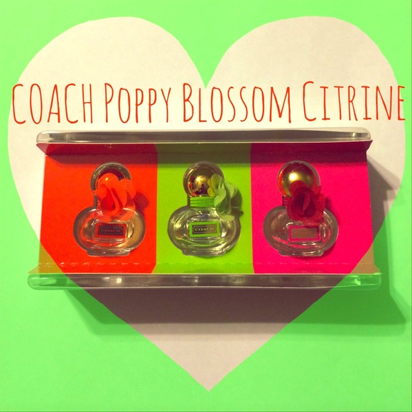 COACH Perfume 3/p Poppy Blossom Citrine Freesia