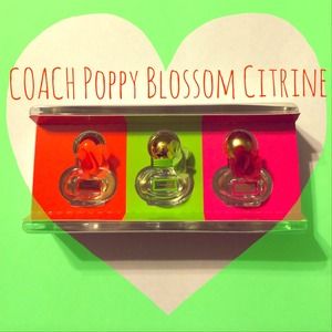 COACH Perfume 3/p Poppy Blossom Citrine Freesia