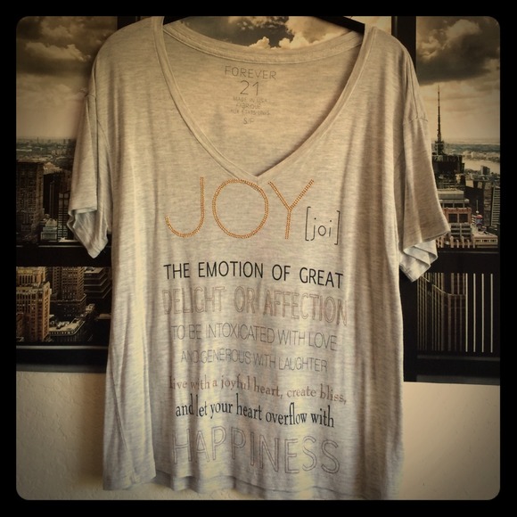 Joy gray shirt