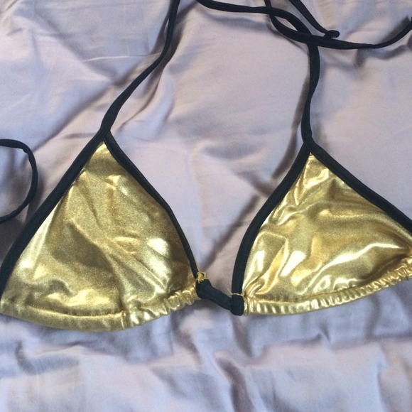 Gold AA bikini top