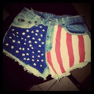 American flag shorts