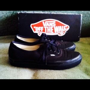 ×SOLD× Black low top Vans ×SOLD×