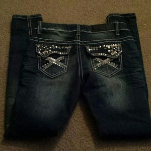 Rhinestoned and bedazzled Skinny Jeans