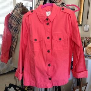 Coral military jacket