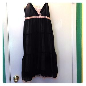 Knee length spaghetti strap dress