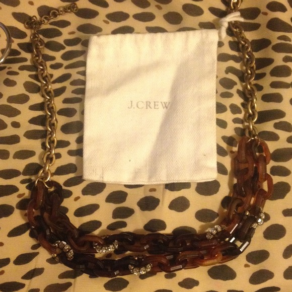 J.Crew Tortoise Shell Chain Link Necklace