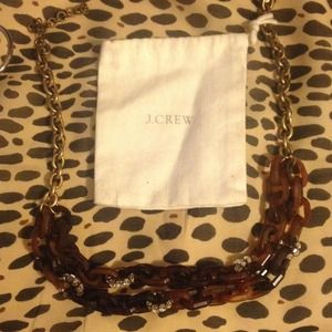 J.Crew Tortoise Shell Chain Link Necklace