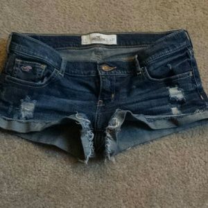 Hollister denim short shorts size 5