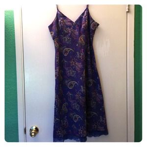 Purple paisley sun dress