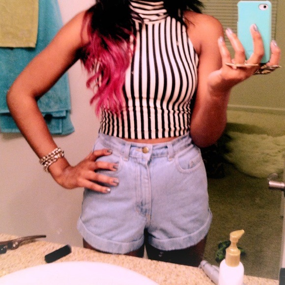 High waist shorts