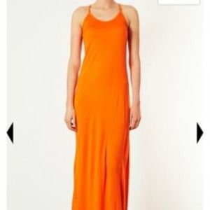 Topshop orange maxi dress