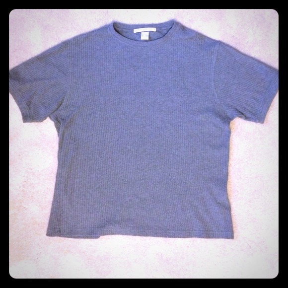 Men's Perry Ellis short sleeve shirt ( gray ).