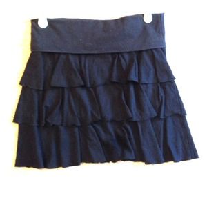 Pretty black ruffle skirt