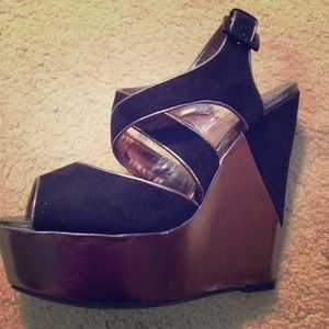 Never Worn High Platform Wedges!