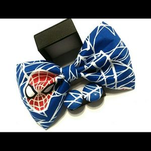 Spiderman Glow in the Dark Hair Bow w/ Earrings